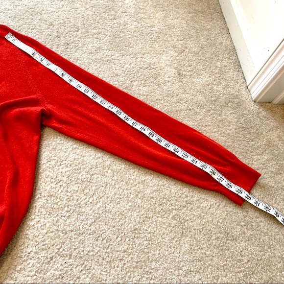 GAP Men’s Red/Orange Cotton V-Neck Sweater—SZ. Lg - Picture 11 of 13